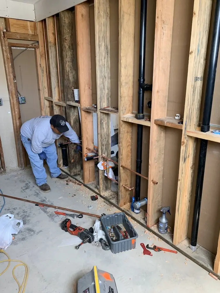 Commercial rough-in plumbing for Water Heater Replacement in Mashpee